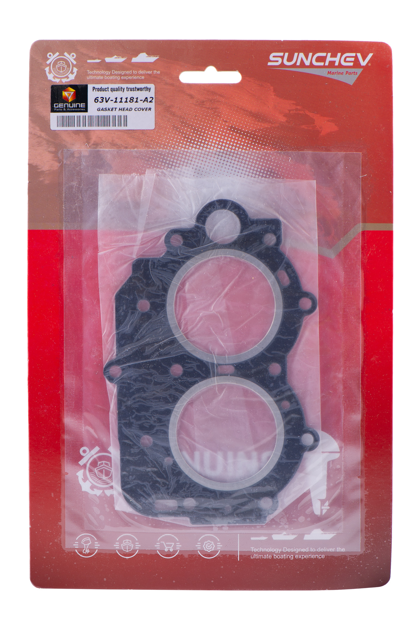 Прокладка головки блока YAMAHA 9.9-15 63V-11181-A2